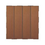 Jardinex - dalle en composite snap & go (lot de 4) - brun 30 x 30 cm Jardinex - dalle en composite snap & go (lot de 4) - brun 30 x 30 cm