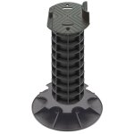 Plot terrasse bois r�glable 32 - 35 cm - noir