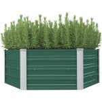 Jardini�re 129 x 129 x 46 cm cm acier galvanis� vert