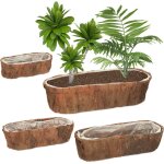 Jardinières, 4 tailles différentes, jardin, balcon & rebord de fenêtre, cache - pots avec film plastique, ... Jardinières, 4 tailles différentes, jardin, balcon & rebord de fenêtre, cache - pots avec film plastique, ...
