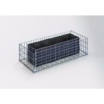 Gabiondeco - jardini�re gabion 120 x 30 x 50 cm - mailles rectangulaires 5 x 10 cm � - made in germany ...