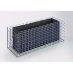 Gabiondeco - jardini�re gabion 170 x 60 x 60 cm - mailles rectangulaires 5 x 10 cm � - made in germany ...