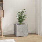 Vidaxl - jardinire gris bton 40x40x40 cm bois d'ingnierie