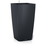 Lechuza pot de fleurs cubico color 30 - 29, 5 x 29, 5 x 56, 5 cm - ardoise - systeme de sous - irrigation ...