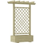 Vidaxl - jardinire pergola 162 x 56 x 204 cm bois