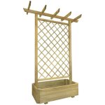 Jardinière pergola 162 x 56x204 bois Jardinière pergola 162 x 56x204 bois