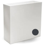 Tekcnoplast - jardini�re pot de fleurs rectangulaire en r�sine 90x30 cm mod. flowerpot top anthracite ...