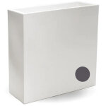 Tekcnoplast - jardini�re pot de fleurs rectangulaire en r�sine 90x30 cm mod. flowerpot top gris
