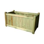 Jardinière rectangulaire en bois de chypre Jardinière rectangulaire en bois de chypre