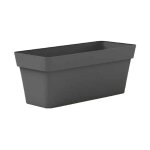 Jardinire rectangulaire en plastique 100 cm anthea veca diffrentes couleurs - couleur : anthracite ...