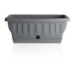 Bama - jardinière avec soucoupe 'natura' - gris - 0, 8l - livraison gratuite Bama - jardinière avec soucoupe 'natura' - gris - 0, 8l - livraison gratuite
