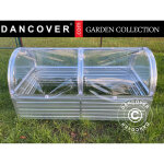 Dancover - jardini�re sur�lev�e avec b�che en pvc arqu�e, 0, 75x1, 5x0, 75m,