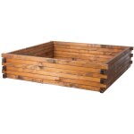 Jardini�re sur�lev�e en bois 100x100x24cm greenspot - jardini�re sur�lev�e pour herbes, fleurs, l�gumes ...
