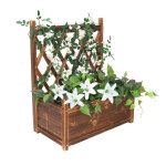 Unho - jardinire treillis extrieure bois bac  fleurs rectangulaire grande taille carr potager de ...