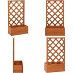 Jardinière à treillis de jardin orange 50x25x90cm bois de sapin - jardinière - pot de fleurs - plante ... Jardinière à treillis de jardin orange 50x25x90cm bois de sapin - jardinière - pot de fleurs - plante ...