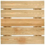 Dalle � lames rainur�es clou�es - 50 x 50 cm