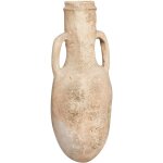 Jarre pot anfora orchio vase à fleurs en argile terreuse, meuble de jardin à la main l28xpr28xh53 cm Jarre pot anfora orchio vase à fleurs en argile terreuse, meuble de jardin à la main l28xpr28xh53 cm