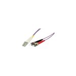 Samar jarretire optique om3 duplex 50 / 125 multimode - st / lc 1m
