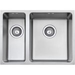 Jassferry �vier de cuisine 1, 5 bac , acier inoxydable, 590 x 440 mm sous plan avec cr�pine