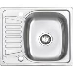 Jassferry - vier de cuisine 1, 5 bac , encastrable en acier inoxydable avec �gouttoir r�versible 580 ...