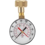 Jauge de pression d'eau alliage d'aluminium fer 0 � 200 psi jauge de test de pression d'eau universelle ...