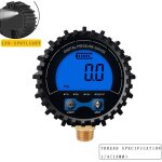 Jauge de pression de pneu num�rique haute pr�cision r�tro - �clairage lcd affichage fil de cuivre manom�tre ...
