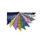 Jaune - bandana � motifs floraux