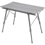 Jawinio - table de camping pliable table pliante r�glable en hauteur, aluminium argent