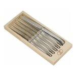 Jean dubost - coffret 6 couteaux steak inox laguiole