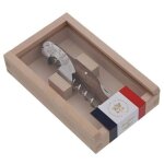 Jean dubost - elysee coffret bois tire - bouchon laguiole mill�sime sommelier