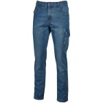 U - power - jean de travail extensible  poches jam - bleu denim 3xl - fr (52 / 54) - eu (58 / 60)