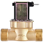 Jeffergarden 1 / 2' lectrovanne lectrique en laiton normalement ferme ac 220v pour le contrle de ...