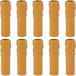 Jeffergarden 10 pi�ces 4 pouces bougie couvre manches simulation vintage cire goutte bougie douille couvre ...