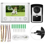 Jeffergarden 7 pouces filaire tanche interphone vido sonnette ir camra moniteur porte tlphone 110 ...