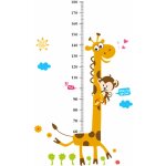 Jeffergarden autocollant mural amovible avec mesure de la taille des enfants, girafe, 4 pi�ces, pour ...
