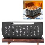 Jeffergarden barbecue charbon japonais, barbecue de table portable avec plaque de base, cendrier, plaque ...