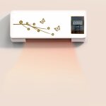 Jeffergarden radiateur �lectrique mural � chauffage rapide, t�l�commande, fonctionnement silencieux, ...