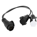 Jeffergarden connecteur de remorque 13 � 7 broches n & s adaptateur de conversion c�ble prise de caravane ...