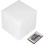 Jeffergarden - cube lumineux led 16 couleurs, 4 modes, lampe d'ambiance, veilleuse avec t�l�commande, ...