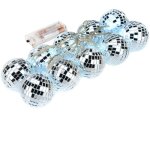 Jeffergarden guirlande lumineuse boule disco led, mini boules disco, ornement d'arbre, boules disco � ...