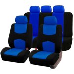 Jeffergarden housse de si�ge auto 5 places, noir et bleu