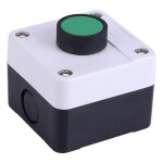 Jeffergarden - interrupteur � bouton - poussoir vert r�sistant aux intemp�ries, bo�tier de commande � ...