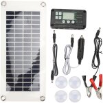 Jeffergarden - kit de panneaux solaires pour camping - car, 30w, en polysilicium, panneau de chargeur ...