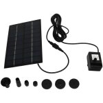 Jeffergarden kit de pompe � eau solaire 9v 1. 8w montage facile pompe de bassin solaire � mailles anti ...