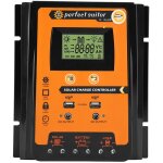 Rosvola - jeffergarden panneau de contrleur de charge solaire 12v / 24v 70a pwm mppt, version courte, ...