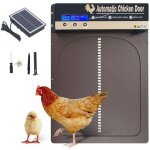 Jeffergarden porte poulailler automatique solaire, porte automatique poulailler solaire en m�tal avec ...