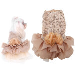 Jeffergarden robe d'�t� en tissu pour animaux de compagnie, petit chien, chiot, jupe � bulles de princesse ...