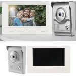 Interphone vido systme d'interphone , moniteur tactile couleur 7', ip55 sonnette vido, audio bidirectionnel ...