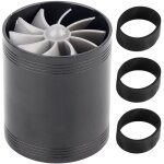 Jeffergarden turbonateur d'admission d'air de voiture turbine � double ventilateur super chargeur gaz ...