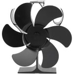 Jeffergarden - ventilateur de po�le � chaleur � 6 pales, r�sistance aux hautes temp�ratures, d�marrage ...